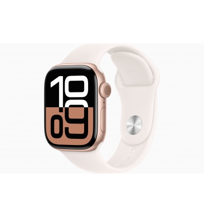 Apple Watch S10 Cell/42mm/Rose Gold/Sport Band/Light Blush/-M/L