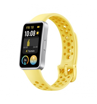 Huawei Band 9/Silver/Sport Band/Lemon Yellow