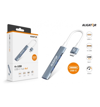 Aligator Hub USB-C / 4x USB