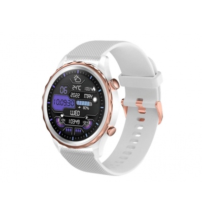 CARNEO Queen HR+/44mm/Rose Gold/Sport Band/White