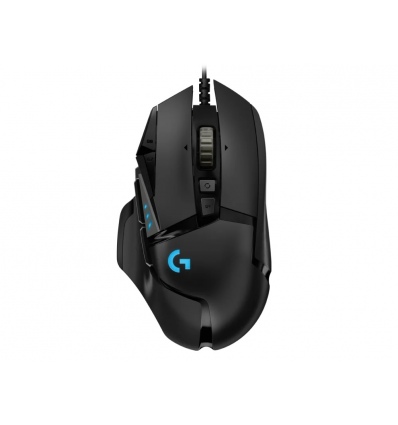 Logitech G502 HERO/Herní/Optická/Pro praváky/25 600 DPI/Drátová USB/Černá