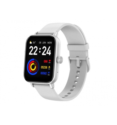 CARNEO Versa HR+/Silver/Sport Band/White