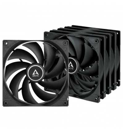 ARCTIC F14 Value Pack (Black) - ARCTIC F14 Case Fan - 140mm case fan low noise - Pack of 5pcs