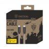 Tactical Fast Rope Aramid Cable USB-C/USB-C 100W 20V/5A 0.3m Grey