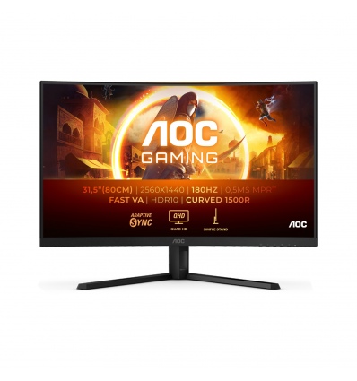 AOC Gaming/CQ32G4VE/31,5"/VA/QHD/180Hz/1ms/Black/3R