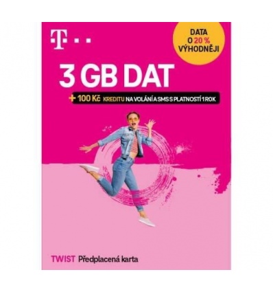 T-Mobile SIM Twist s Námi 3GB