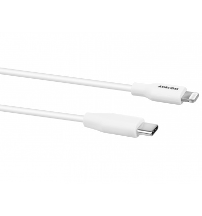 AVACOM MFIC-40W kabel USB-C - Lightning, MFi certifikace, 40cm, bílá