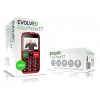 EVOLVEO EasyPhone ET, mobilní telefon pro seniory s nabíjecím stojánkem, červená