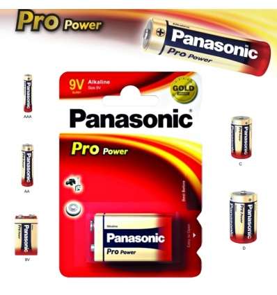 Alkalická baterie 9V Panasonic Pro Power 6LR61