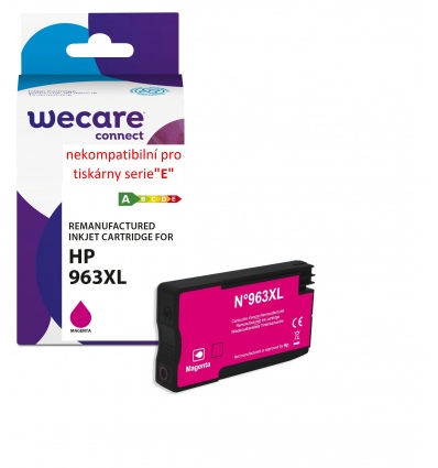 WECARE ARMOR ink pro HP 3JA28AE,(963XL),červená/magenta