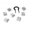 HP HyperX Pudding Keycaps US white