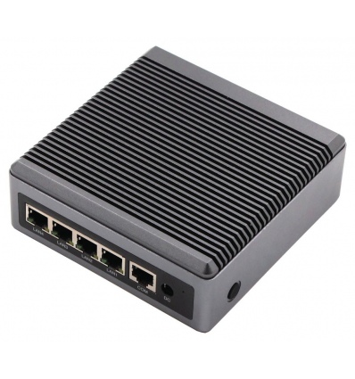 XtendLan MiniPC, Celeron J6412, SO-DIMM, 2x HDMI, 4x LAN, 4x USB 2.0/3.2, 1x COM, TDP 10W, fanless