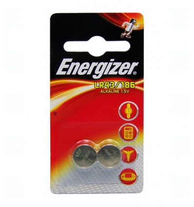 Baterie Energizer LR43, AG12, G12A, 186, LR1142, V12GA, 1,5V, blistr 2 ks