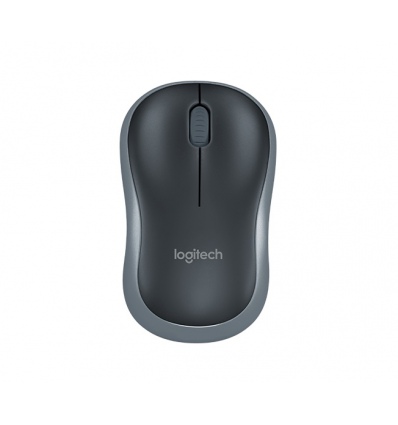 Logitech M185 nano/Kancelářská/Optická/1 000 DPI/Bezdrátová USB/Šedá