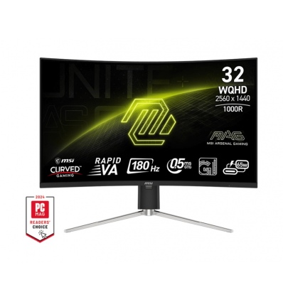 MSI MAG/325CQRF QD E2/31,5"/VA/QHD/180Hz/0,5ms/Black/2R