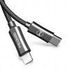 Mcdodo USB C / Lightning kabel Knight serie, 3A, 1.2m, černý