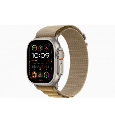 Apple Watch Ultra 2/49mm/Natural/Sport Band/Tan Alpine/Large