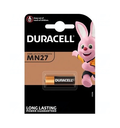 Baterie Duracell 27A, A27, E27A, V27A, MN27, G27A, 12V, blistr 1 ks