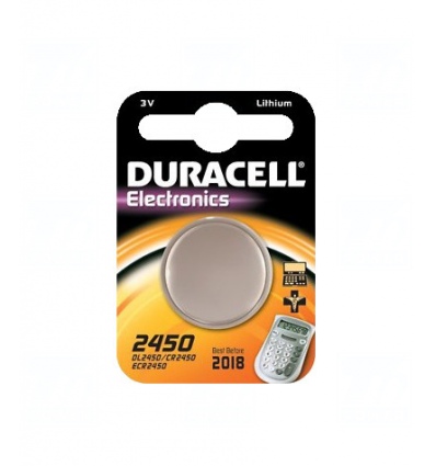 Baterie Duracell CR2450, DL2450, BR2450, KL2450, LM2450, 3V, blistr 1 ks