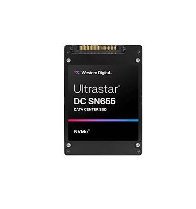 QNAP WD, SSD, Ultrastar SN655, PCIe NVMe Gen4, U.3 15mm, 7,68TB, 0TS2462