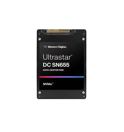 QNAP WD, SSD, Ultrastar SN655, PCIe NVMe Gen4, U.3 15mm, 3,84TB, 0TS2461