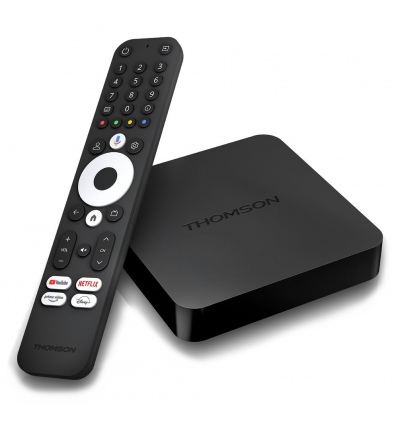 THOMSON android box 240G/ 4K Ultra HD/ H.265/HEVC/ HDR10/ NETFLIX/ HBO/ Disney+/ HDMI/ USB/ LAN/ Wi-Fi/ BT/ Android TV12