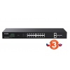 Tenda TEG1120P-16-250W PoE Gigabit switch 16x 1Gb/s PoE+ 802.3af/at + 2x SFP + 2x RJ45, 230W, Rack