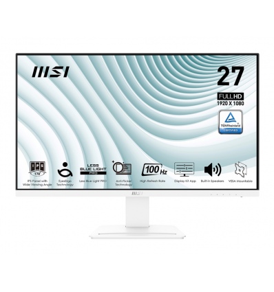 MSI Pro/MP273AW/27"/IPS/FHD/100Hz/1ms/White/2R