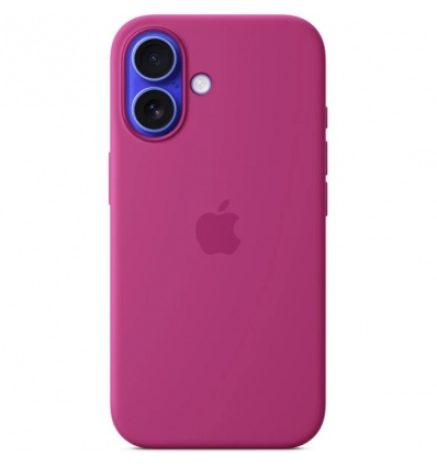 iPhone 16 Silicone Case with MS - Fuchsia