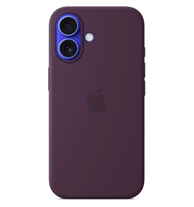 iPhone 16 Silicone Case with MS - Plum