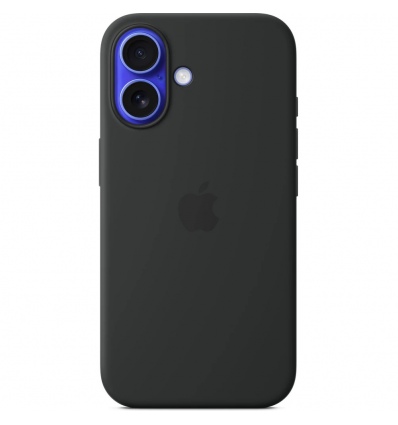 iPhone 16 Silicone Case with MS - Black