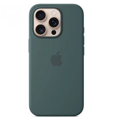 iPhone 16 Pro Max Silicone Case with MS - Lake Gre