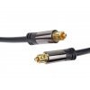 PremiumCord Toslink M/m 6mm, 2m, Gold Design