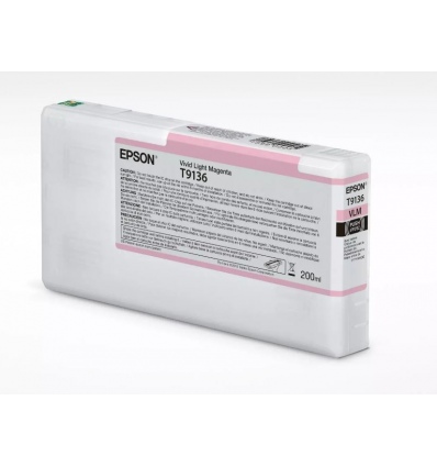 Epson T9136 Vivid L. Magenta InkCartridge (200ml)