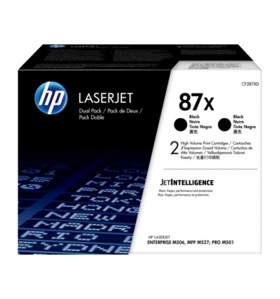 HP 87X černý toner velký - 2 pack, CF287XD