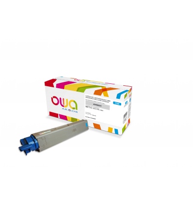 OWA Armor toner kompatibilní s OKI 43459331, 2500st, modrá/cyan