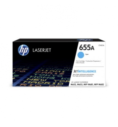 HP 655A azurová LaserJet Cartridge, CF451A