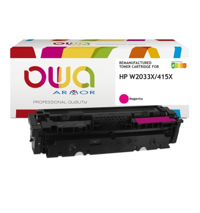 OWA Armor toner kompatibilní s HP W2033X, 415X, 6000st, červená/magenta, level managment