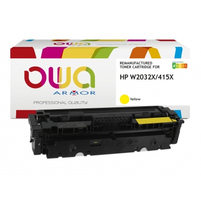 OWA Armor toner kompatibilní s HP W2032X, 415X, 6000st, žlutá/yellow, level managment