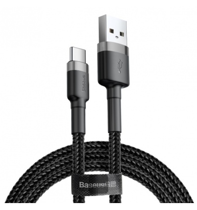 Baseus datový kabel Cafule USB-C 2m 2A šedo-černý