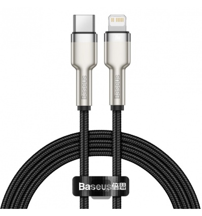 Baseus datový kabel Cafule USB-C/Lightning 1m PD 20W černý