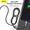 Baseus datový kabel Cafule USB-C/Lightning 1m PD 20W černý