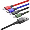 Baseus datový kabel 4v1 microUSB+USB-C+2xLightning 1,2m 3,5A černý