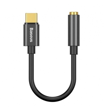 Baseus audio adaptér z USB-C na Jack 3,5mm černý