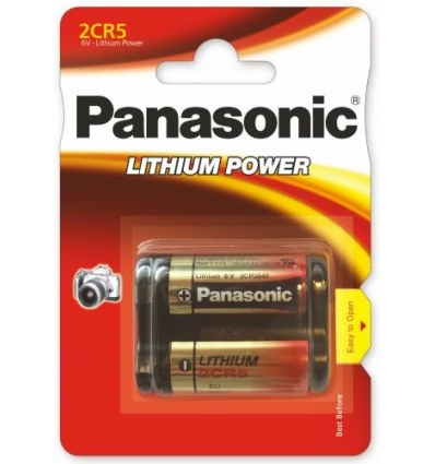 Baterie Panasonic 2CR5, EL2CR5, DL245, KL2CR5, EL2CR5BP, RL2CR5, DL345, 5032LC, 245, 6V, blistr 1ks