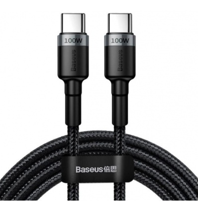 Baseus datový kabel Cafule USB-C PD2.0 100W 2m 20V 5A šedo-černý