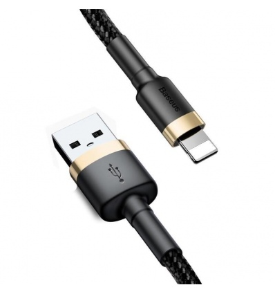 Baseus datový kabel Cafule USB/Lightning 3m 2A černo-zlatý