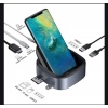 Baseus Mate Docking multifunkční stolní dock USB-C (USB-C, USB 3.0, 2*USB 2.0, 4KHDMI, MICROSD/SD)