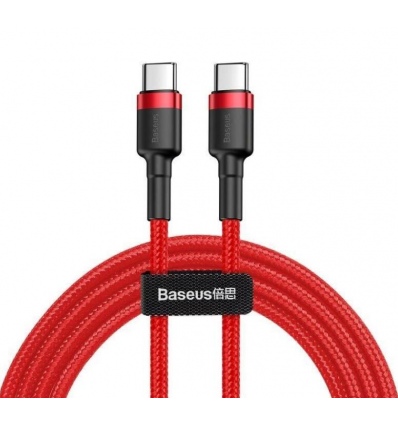 Baseus datový kabel Cafule USB-C/USB-C PD2.0 2m 60W (20V 3A) červený