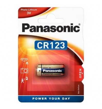 Baterie Panasonic CR123, CR123A, CR17345, DL123A, EL123AP, K123LA, LR123, 3V, blistr 1 ks